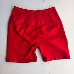 Alphalete formula red workout shorts